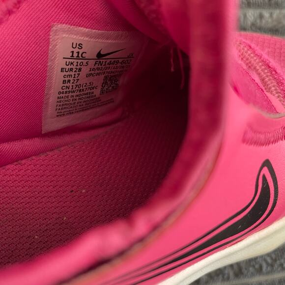 Nike Flex Runner 3 Toddler Girls Shoes 11C Pink Black Slip On FN1449-602 - Picture 8 of 10